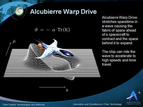 Illustration via the Anderson Institute. Warp Drive, Faster Than Light, Quantum Mechanics, Space Program, Nikola Tesla, Quantum Physics, Science Facts, Futurama, Space Flight