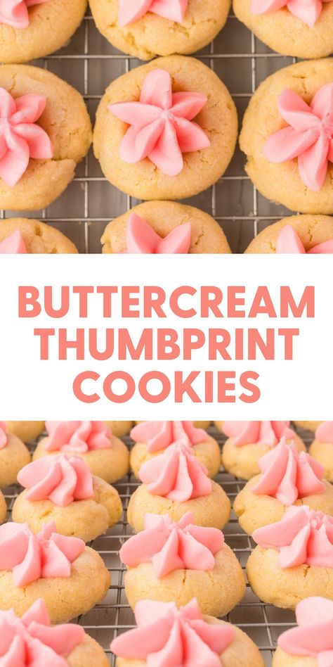 Discover the secret to heavenly bliss with our Ultimate Buttercream Thumbprint Cookies! 🌟 Each cookie, with its velvety buttercream heart, promises a moment of pure joy. Perfect for cozy gatherings or a solo treat! #ThumbprintCookies