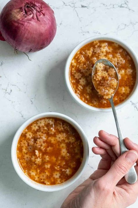 This Sopa de Estrellas is made with red onions, garlic, diced tomatoes, chicken broth, star pasta and simmered to perfection. The post Sopa de Estrellas appeared first on Cilantro Parsley. Pasta Tomato Soup, Star Soup, Sopa Recipe, Fideo Recipe, Star Pasta, Pasta Soup Recipes, Cilantro Parsley, Mexican Pasta, Mexican Food Dishes