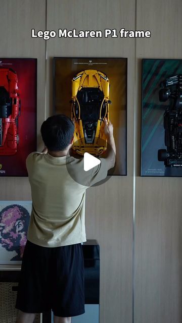 jincaiwen | Hang Ur Lego McLaren p1 on the wall  #lego #legoset #legoframe #legocar #legowall #legohouse #legotechnic #legolife #frame #wallframe... | Instagram Lego Mclaren, Lego Frame, Lego Wall, Mclaren P1, Lego House, Lego Cars, Lego Technic, Wall Charger, Lego Sets