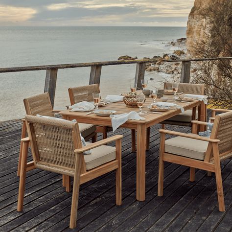 Garden dining sets – Neptune Carver Chair, Modular Lounges, Garden Dining Set, Teak Table, City Garden, Rectangular Dining Table, Al Fresco Dining, Outdoor Dining Set, Table Seating