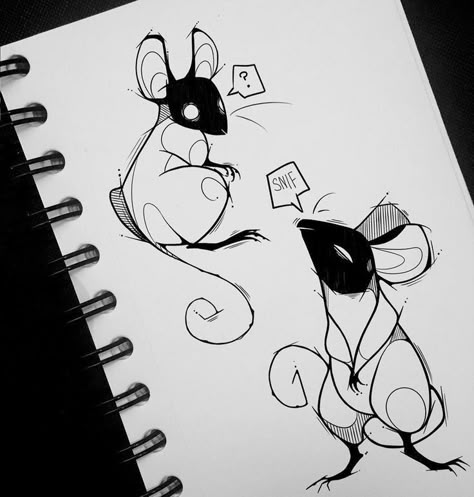 Magic Animals, Awesome Artwork, Mouse Drawing, Some Drawings, Arte Sketchbook, Arte Inspo, Six Feet Under, Sketchbook Art, Sketchbook Art Inspiration