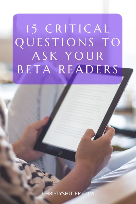 It's a tough day for a writer when someone tells you, "I just didn't like it." (Not to mention that this type of feedback is also vague and unhelpful.)  The questions I've compiled in this post are designed to get the most out of your beta reader experience, to get to the heart of the "why" so you hopefully receive constructive and enlightening feedback.  #betareaderquestions #betareaders #betareader #questionsforbetareaders #writing #fictionwriting #writingtips #betareaderfeedback Questions To Ask Beta Readers, Beta Reader Questions, Questions For Beta Readers, Beta Reader Worksheet, How To Be A Better Writer, Beta Plus Publishing, Word Replacement, Become A Better Writer, Editing Symbols