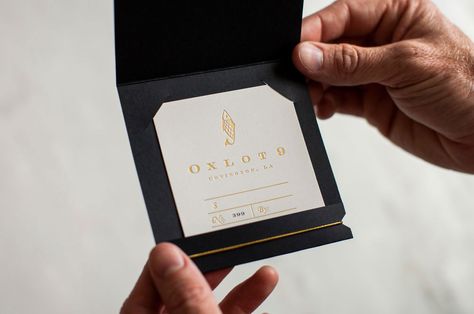 606-oxlot9-1 Restaurant Gift Card, Covington Louisiana, Restaurant Gift Cards, Drawn Fish, Gift Card Boxes, Dining Restaurant, Raw Leather, Visual Identity Design, Restaurant Branding