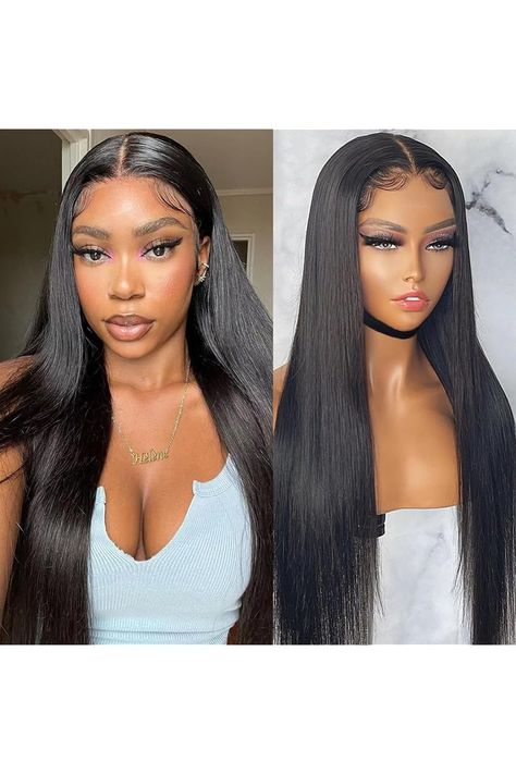 5x5 HD Lace Closure Wigs Human Hair For Black Women 18 Inch Ready To Wear and Go Glueless Wigs Human Hair Pre Cut 180 Density Bone Straight Lace Front Wigs Human Hair Pre Plucked 18inch Wig, Hair For Black Women, Closure Wigs, Glueless Wigs, Lace Front Wigs Human Hair, Glueless Wig, Wigs Human Hair, Straight Lace Front Wigs, Lace Closure Wig