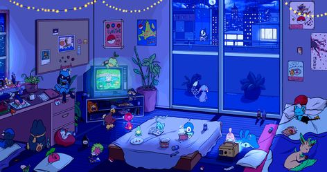 Lofi Chill Wallpaper, Wallpaper Pc 4k, Pokemon Room, Live Wallpaper For Pc, Lofi Chill, 1366x768 Wallpaper Hd, Chill Wallpaper, Vibrant Aesthetic, Pixel Art Landscape