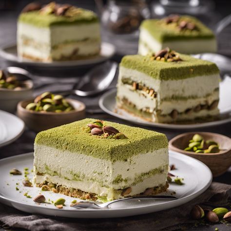 PISTACHIO TIRAMISU: A TWIST ON A CLASSIC - Cooking Italians Pistachio Tiramisu Recipe, Pistachio Tiramisu, Best Tiramisu Recipe, Pistachio Cheesecake, Pistachio Dessert, Pistachio Recipes, Stanley Tucci, Pistachio Cream, Mascarpone Cream