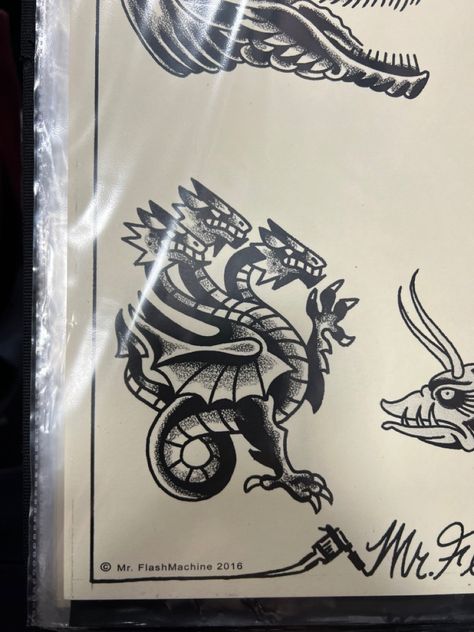 American Style Dragon Tattoo, American Traditional Mystical Tattoo, American Traditional Medieval Tattoo, Three Headed Dragon Tattoo, Traditional Celtic Tattoos, Greek Mythology Tattoos Traditional, Dragon Tattoo American Traditional, Traditional Monster Tattoo, Medieval Traditional Tattoo