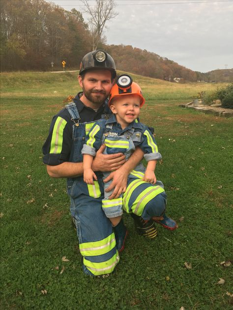 Miner Halloween Costume, Miner Costume, Coal Miner Costume, Gold Miner Costume, Coal Mining Newborn Pictures, Coal Miner Aesthetic, Pageant Ooc, Coal Miners Wife, Coal Miners