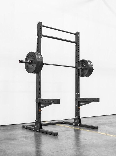 SML-2 Rogue 90" Monster Lite Squat Stand Home Made Gym, Crossfit Equipment, Building A Home Gym, Home Gym Garage, Squat Stands, Stand And Deliver, Best Home Gym Equipment, Rogue Fitness, Squat Workout