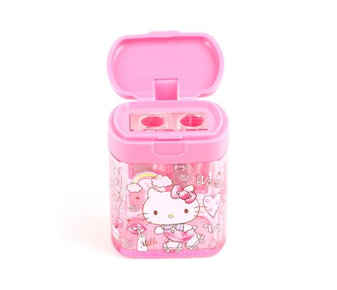 Hello Kitty Mini Dual Pencil Sharpener: School Days Hello Kitty School Supplies, Fun At School, Japanese School Supplies, Tiny Chum, Hello Kitty Pencil, Hello Kitty School, Cute Mini Backpacks, Adorable Homes Game, Pencil Sharpeners