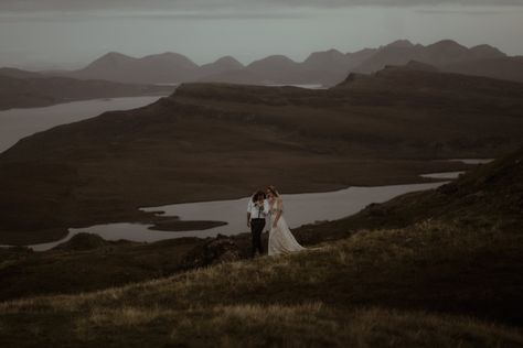 Isle of Skye Elopement Skye Elopement, Sunset Elopement, The Isle Of Skye, Isle Of Skye, The Isle, Elopement Inspiration, Old Man, Beautiful Sunset, Wedding Photo