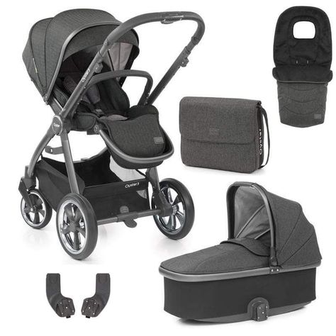 Babystyle Oyster3 Pram 5 Piece Bundle City Grey/Pepper | Baby & Co – Baby & Co Bristol Rock Baby, Baby Co, Swivel Wheels, Maxi Cosi, Baby Carriage, Changing Bag, Travel System, Baby Sleep, Bristol