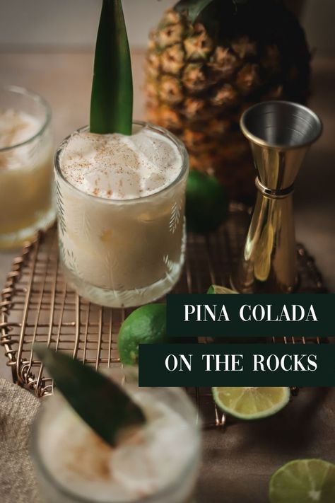 Non Blended Pina Colada, Pina Colada Mocktail On The Rocks, Holiday Pina Colada, Virgin Pina Colada On The Rocks, Shaken Pina Colada Recipe, Coco Lopez Pina Colada, Mocktail Pina Colada, Christmas Pina Colada, Quince Drinks