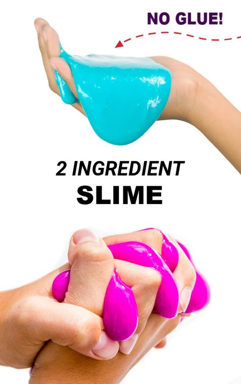 Make Slime For Kids, 2 Ingredient Slime, Goop Recipe, Glue Recipe, Sensory Science, Slime No Glue, Easy Slime Recipe, Diy Slime Recipe, Slime For Kids