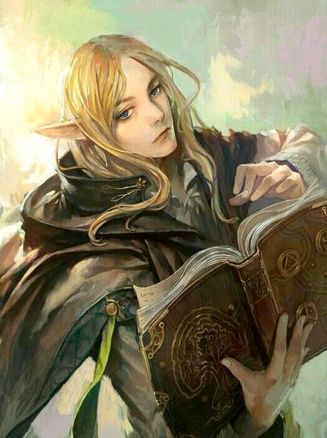 Elf Scholar Dnd Elves, Male Elf, Elves Fantasy, Female Elf, Elf Art, High Elf, Dungeons And Dragons Characters, Fantasy Concept Art, Arte Fantasy