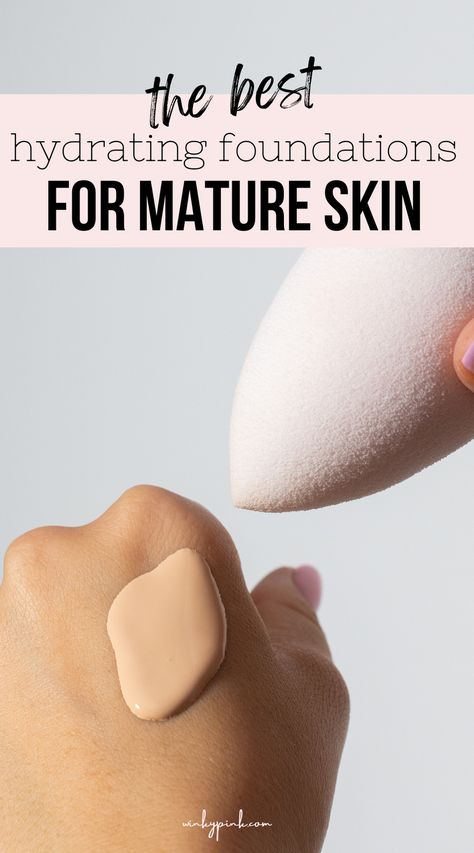 When we reach a certain age, our skin starts to have fine lines and it becomes thinner. What once was an amazing foundation for you, suddenly starts to crease and look cakey in those newfound wrinkles. Introducing a new foundation could be the ticket to a more youthful glow. Here are the 5 Best Hydrating Foundations For Mature Skin. Best Hydrating Foundation Dry Skin, Best Hydrating Foundation, Best Foundation For Over 50 Women, Make Up For Older Skin, Best Makeup For Aging Skin, Makeup For Maturing Skin, Best Foundation For Aging Skin Over 50, Best Foundation For Over 40, Natural Makeup For Older Women