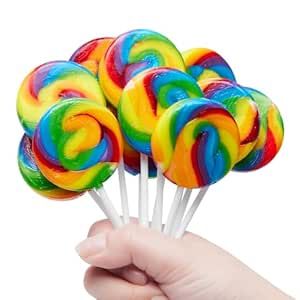 Swirl Rainbow Lollipops Individually Wrapped Bulk, Rainbow Candy Kid's Lollipops Candy Birthday Party Favors, Raspberry Flavor 18 Pack Rainbow Party Favors, Swirl Lollipop, Halloween Lollipop, Candy Theme Birthday Party, Rainbow Lollipops, Swirl Lollipops, Candy Birthday Party, Lollipop Candy, Candy Theme