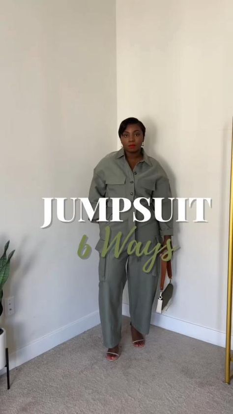 Shop the look on ModeSens! The Row Simona Oversized Jumpsuit In Black, Boyish Jeans Hendrix Belted Jumpsuit In Green, Bellerose Poster Thyme Green Jumpsuit, Michael Michael Kors Long-sleeve Belted Jumpsuit In Green. #stylegoals #styletips #jumpsuit #thefrankieshop Oversized Jumpsuit Outfit, Utility Jumpsuit Outfit, Jean Jumpsuit Outfit, Style A Jumpsuit, Oversized Jumpsuit, Jumpsuit Fall, Utility Jumpsuit, Belted Jumpsuit, Thick And Fit