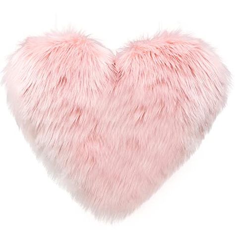 Gift For Friend Girl, Fluffy Throw Pillows, Heart Shaped Pillow, Cushion Decor, Heart Pillows, Love Pillow, Heart Cushion, Pillow Plush, Shaped Pillow