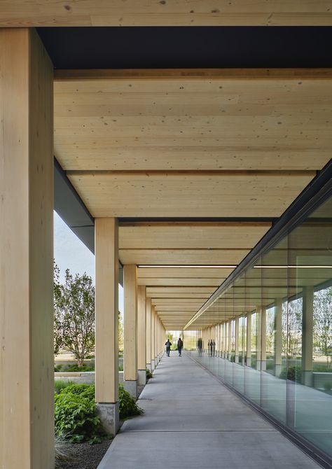 Katerra and Michael Green Architecture complete the Catalyst Building in Spokane, Washington Cantilever Architecture, Timber Pavilion, Sustainable Building Design, Building Management System, Studio Dance, Timber Architecture, Building Management, Concrete Architecture, Building Front