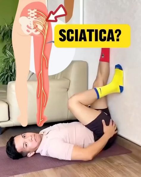 Health DIY - Natural Remedies | Sciatica pain relief exercises! By @physicaltherapysession. Follow him for… | Instagram Sciatic Nerve Exercises, Sciatic Nerve Stretches, Sciatic Nerve Relief, Yoga For Sciatica, Sciatica Stretches, Hip Pain Relief, Sciatica Exercises, Sciatica Pain Relief, Sciatica Relief