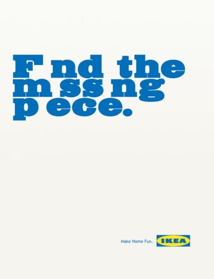 Design Inspiration: Typography in Advertising - DesignM.ag Ikea Ad, Typography Ads, Funny Commercial Ads, Funny Commercials, Ad Of The World, Commercial Ads, Lettering Inspiration, Great Ads, Typography Lettering