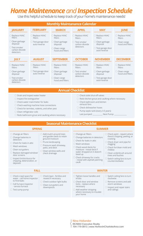 Annual Home Maintenance Schedule & Checklist Organisation, Home Management Binder, Home Maintenance Schedule, Construction Minecraft, Finanse Osobiste, Yard Maintenance, Home Maintenance Checklist, Maintenance Checklist, Home Buying Tips