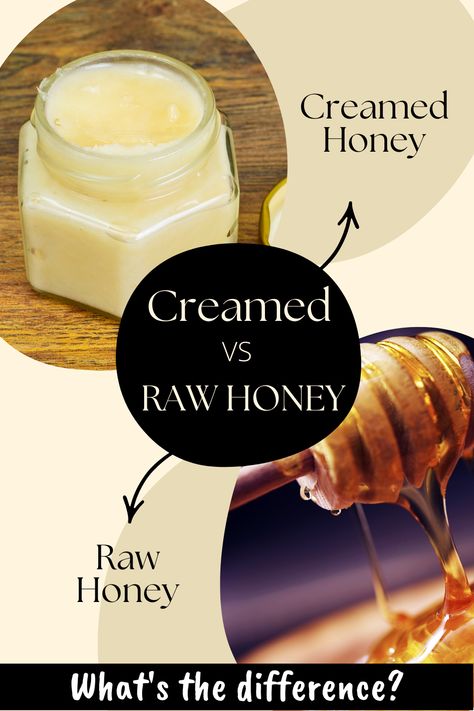 Creamed Honey vs Raw Honey – What Is The Difference? Creamed Honey Uses, Creamed Honey Recipe, Honey Appetizers, Honey Business, Honey Facts, Honey Crystalized, Honey Snacks, Honey Uses, Cream Honey