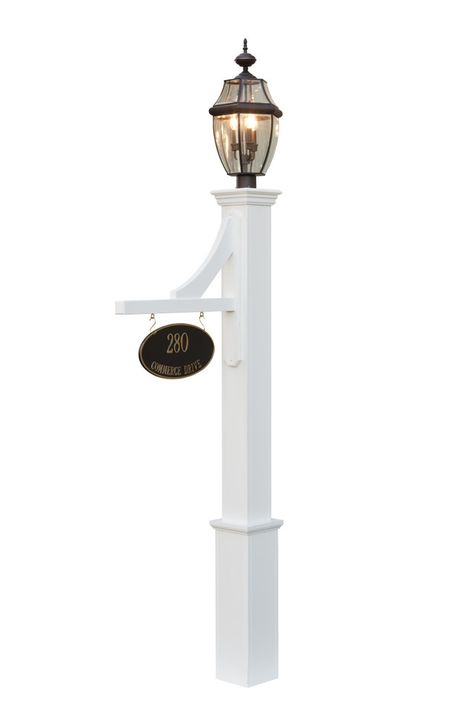 Frankfort Lantern Post Lamp Post Landscaping Curb Appeal, Wood Lamp Post Outdoor, Front Yard Lamp Post Landscaping, Front Yard Lamp Post, Front Yard Light Post, Outdoor Lamp Post Ideas, Lamp Posts Front Yard, Address Sign Post, Front Yard Lighting