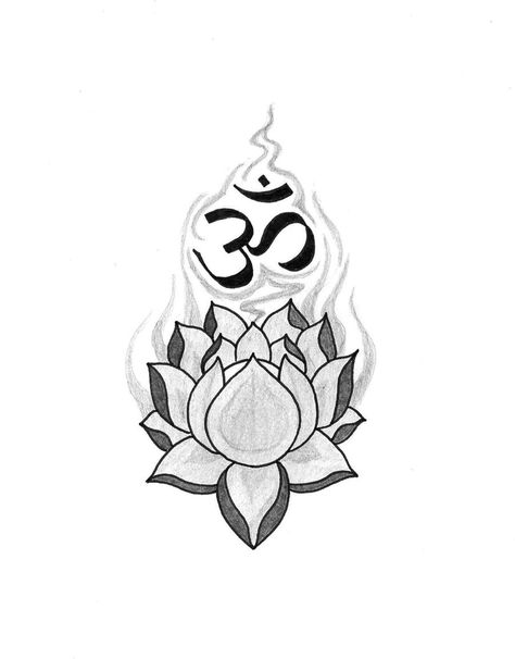 Lotus tattoo ohm Ohm Symbol Tattoo, Awakening Artwork, Lotus Flower Tattoo Design, Buddhist Tattoo, Son Tattoo, Birthday Tattoo, White Lotus Flower, Om Tattoo, Lotus Flower Design