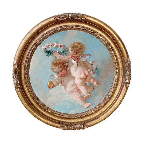 Rococo, Angels Painting, Francois Boucher, Design Toscano, Painting Gallery, Framed Painting, Gold Frame, Print On Canvas, Basil