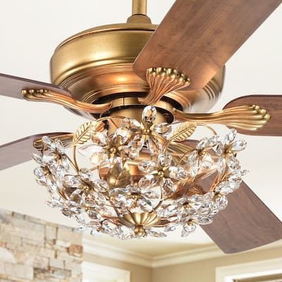 Gold Ceiling Fan, Ceiling Fan Bedroom, Angled Ceilings, 52 Inch Ceiling Fan, Gold Ceiling, Fan Accessories, Ceiling Fan Chandelier, Ceiling Fan With Remote, Ceiling Fans