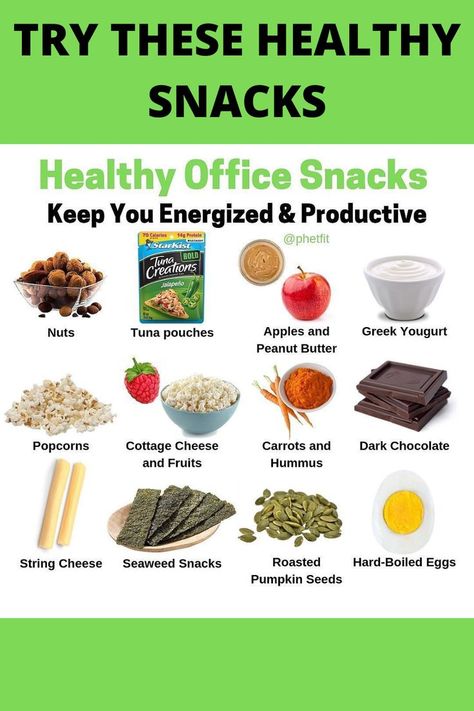 Healthy Office Snacks, Peanut Butter Popcorn, Healthy Office, Healthy Period, Office Snacks, Seaweed Snacks, String Cheese, Healthy Work Snacks, Snacks For Work