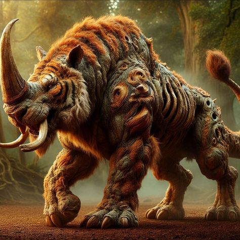 Fantasy Beast Concept Art, Beast Creature Monsters, Hybrid Animals, Strange Beasts, Mythical Beasts, Mythical Creatures Fantasy, Monster Legends, Beast Creature, Fantasy Beasts