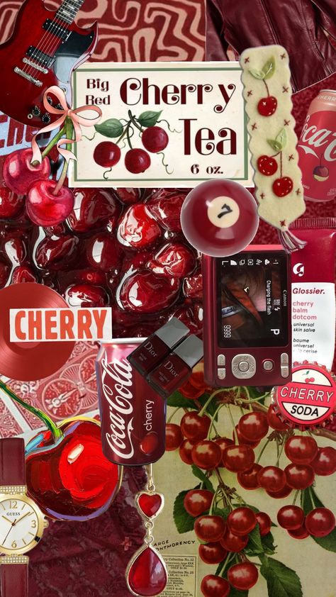 #cherry #cherryred #cherrybomb #cherryaesthetic #cherrygirl #cherrycoke #cherrycola #cherrycore #popular #shuffle #redaestheticwallpaper #red #wallpaper #cherrywallpaper Cherry Coke Wallpaper Aesthetic, Cherry Asthetics Wallpaper, Cherry Red Asthetics Wallpaper, Cherry Pfp Aesthetic, Cherry Magic Wallpaper, Cherry Background Aesthetic, Red Cherry Aesthetic, Cherry Collage, Cherry Vibes