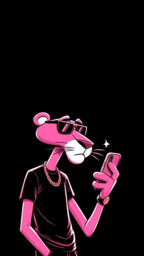 Pink Panther Cartoon, Cartoon Character Tattoos, Bunny Wallpaper, Swag Cartoon, Photo To Cartoon, Dope Cartoon Art, Pink Panther, Cool Wallpapers Cartoon, Cool Wallpapers Art