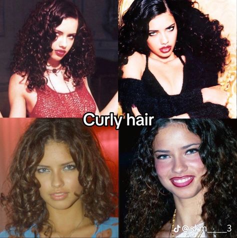 Haircuts 2b Hair, Egyptian Curly Hair, Adriana Lima Curly Hair, Crisis Quotes, Curly Hair Blue Eyes, Fenugreek For Hair, Random Celebrities, Adriana Lima Young, Perfect Girl