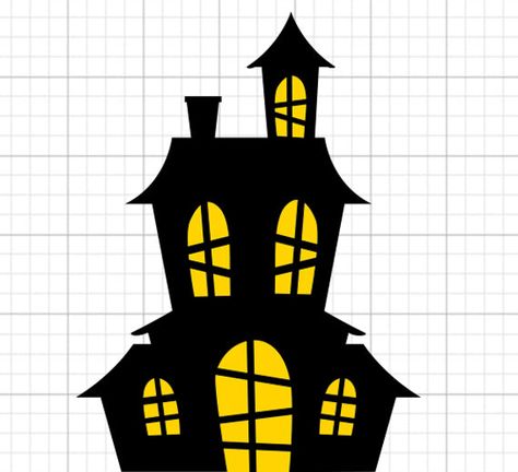 Haunted Houses, Easy Haunted House, Haunted House Svg, House Simple, Art Greeting Cards, Do It Yourself Projects, Iron On Transfer, Cut Design, Haunted House