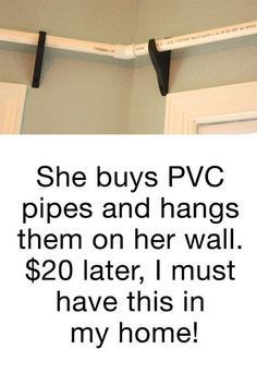 Home Décor, Furniture, Life Thoughts, Pvc Pipe, My Home, Home Decor Decals, Wall, Home Decor