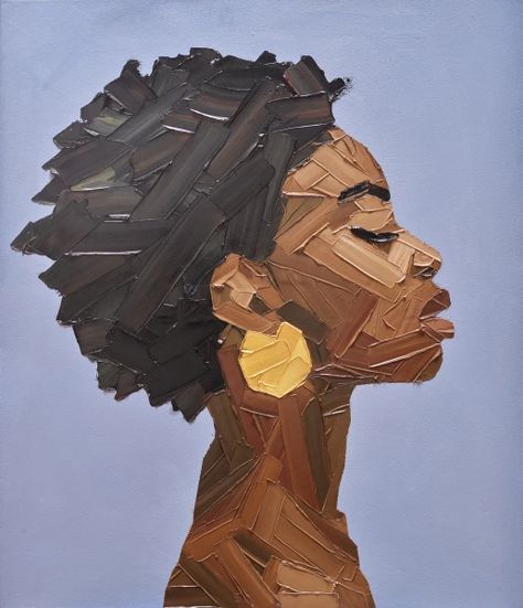 Elena Gual, Modern Art Works, Florence Academy Of Art, London Art Gallery, Stay Creative, African Art Paintings, Black Art Painting, Afrocentric Art, New London