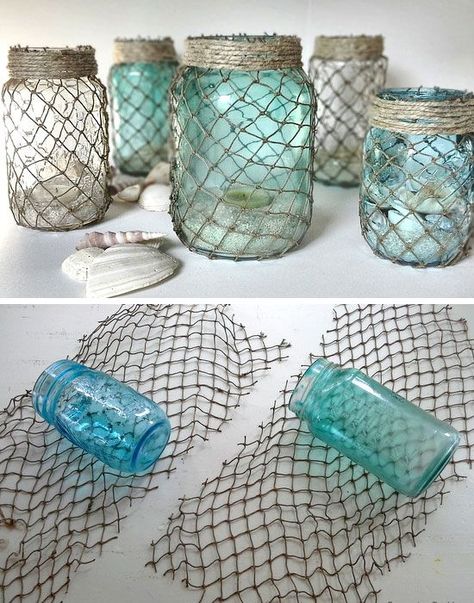 Mason Jar Bathroom, Boy Diy, Trendy Baby Shower Ideas, Diy Bebe, Deco Nature, Beach Diy, Shower Centerpieces, Baby Diy, Girl Decor