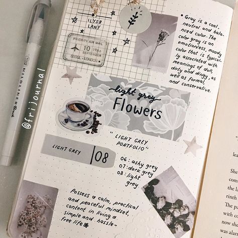 Gray Journal Aesthetic, Grey Journal Aesthetic, Old Page, Bullet Journel, Journal Lettering, Lettering Ideas, Journal Spreads, Pretty Notes, Gray Aesthetic