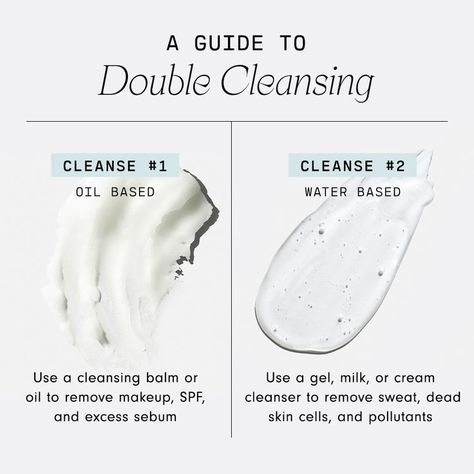 Camargue, What Is Double Cleansing, Benefits Of Double Cleansing, How To Double Cleanse, Double Cleanse Skin Care, New Year Skincare, Korean Branding, Cleansing Skincare, Skincare Infographic