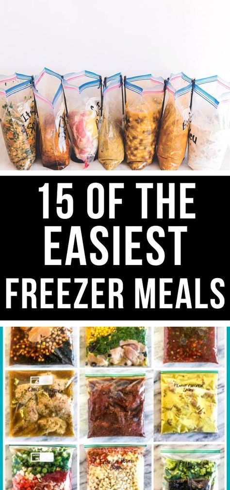 Meal Prep Freezer Crockpot Meals, Dinner Prep Freezer Meals, How To Prep Freezer Meals, Gallon Freezer Bag Meals, Frozen Oven Meals, Easy Freezer Prep Meals, Freezer Bag Meal Prep, Freezer Dump Bags, Freezer Meals For Husband