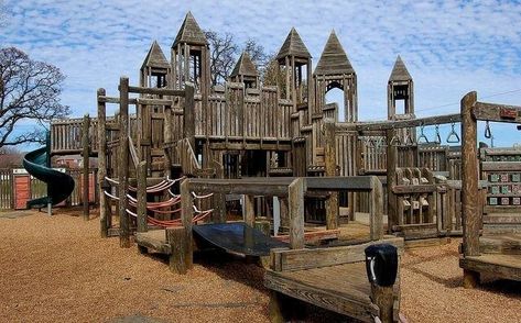 And if you ever ran coast to coast on one of these wooden playgrounds... If You Recognize Any Of These 35 Pictures, Congratulations! You Are Officially Old 90s Playground, Playground Nostalgia, Wooden Playground, Old Commercials, Backyard Playground, Historical Landmarks, Classic Image, Old Soul, Cologne Cathedral