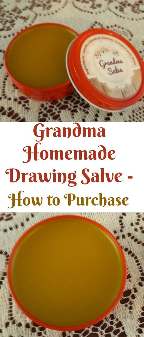 An easier way to obtain your own homemade drawing salve is to purchase it instead of buying ingredients and making your own. Contact information included. Homemade Drawing Salve, Drawing Salve For Splinters, Drawing Salve Recipe Diy, Diy Drawing Salve For Boils, How To Make Salve, Diy Drawing Salve, Homemade Antibiotics How To Make, Drawing Salve For Boils, Healing Balm Recipe