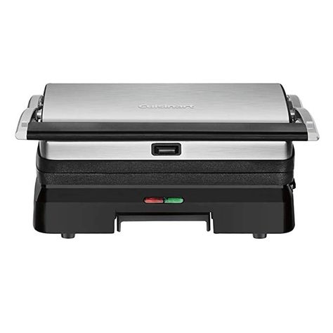 Amazon.com: Cuisinart GR-11 Griddler 3-in-1 Grill and Panini Press, Silver: Electric Contact Grills: Kitchen & Dining Panini Grill, Panini Sandwich, Registry Ideas, Panini Press, Registry Items, Indoor Grill, Grilled Burgers, Grill Plate, Grilled Sandwich