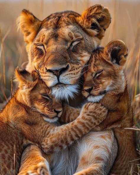 Lioness And Cubs, Regnul Animal, Lion Cubs, Lion Family, Lion Photography, Lions Photos, Wild Animals Pictures, Lion Images, Lion Pictures