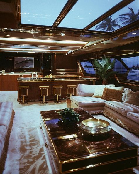 Which 1980s private yacht would you choose? 🛥️ [AI] Get your wall posters on liminaldestinations.com (link in bio!) • • • • #80sinterior #1980sinterior #80saesthetic #1980s #80svibes #80snostalgia #80sdecor #80s #80spenthouse #vintage #interiordesign #homedecor #luxuryhomes #midcentury #midcenturymodern #postmodern #luxury 1980s Rich Aesthetic, Vintage Yacht Interior, 90s Mansion, 80s Luxury Interior, Vintage Luxury Aesthetic, 80’s Decor, Vintage Yacht, 1980s Home, 1980s Interior